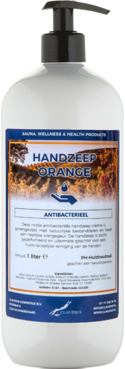 Handzeep Orange 1 liter - met gratis pomp