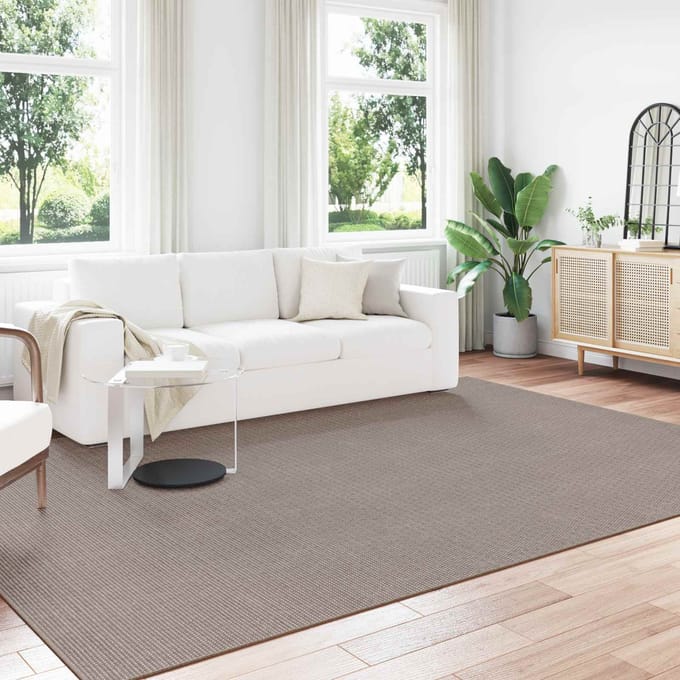 vidaXL - Binnen - kleed - LUGO - Crème - en - Taupe - 200 - x - 280 - cm - Polyester