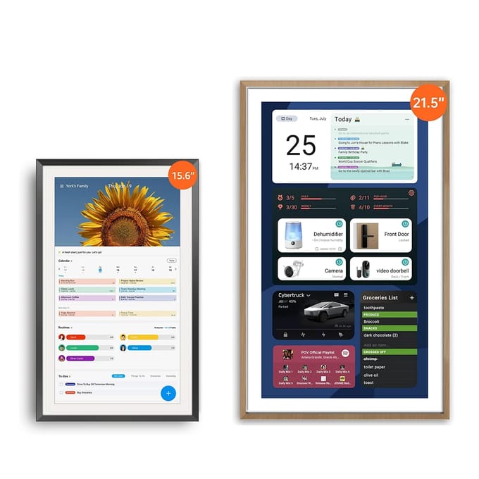 21,5 inch slimme digitale kalender – aan de muur te bevestigen Android-tablet 2-in-1 met touchscreen, 8-core processor, 4 GB RAM en 64 GB EMMC