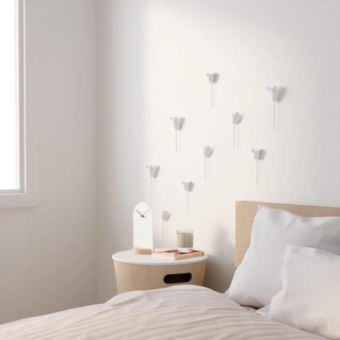 Wanddecoratie Bloomer white