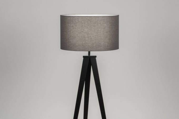 Lumidora Vloerlamp 30883 - ANTIQUA - E27 - Zwart - Grijs - Metaal - ⌀ 51 cm