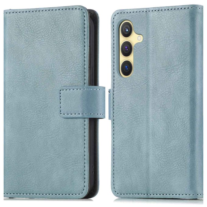 imoshion Hoesje - Geschikt voor Samsung Galaxy S24 Plus - Luxe Bookcase - Lichtblauw