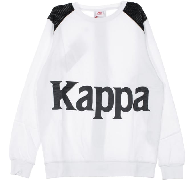 Bernel Band heren sweatshirt met ronde hals, wit/zwart