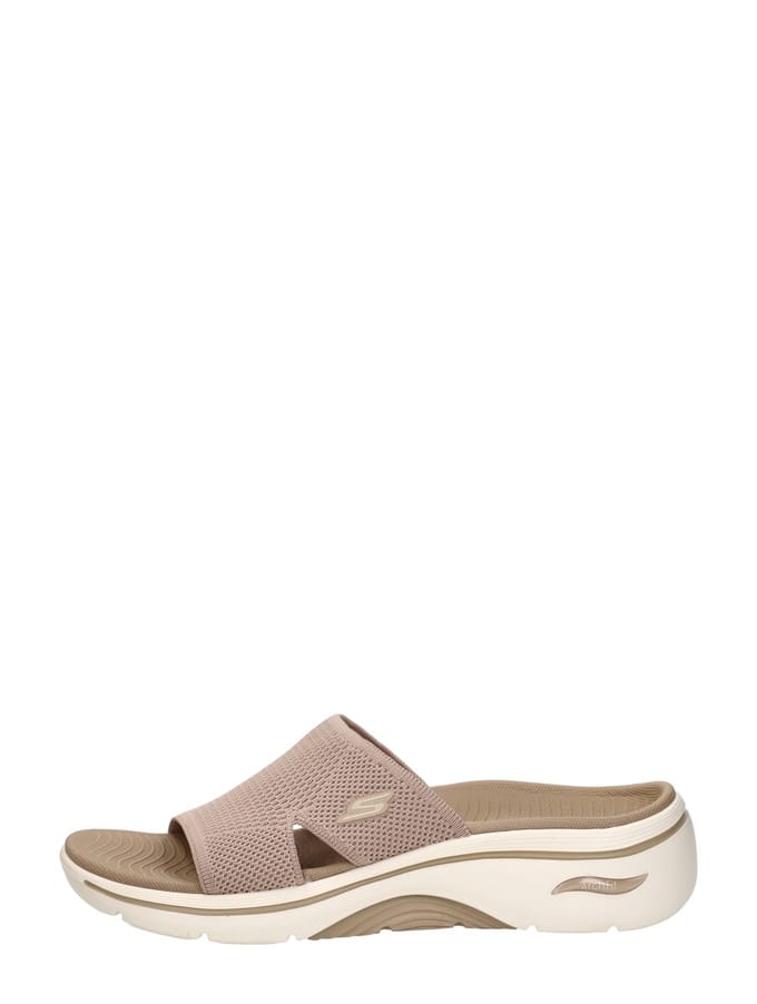Skechers Go Walk Arch fit 2.0 Slippers beige - Maat 40