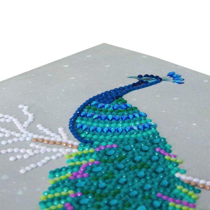 Crystal Card Kit | Diamond painting Pretty Peacock