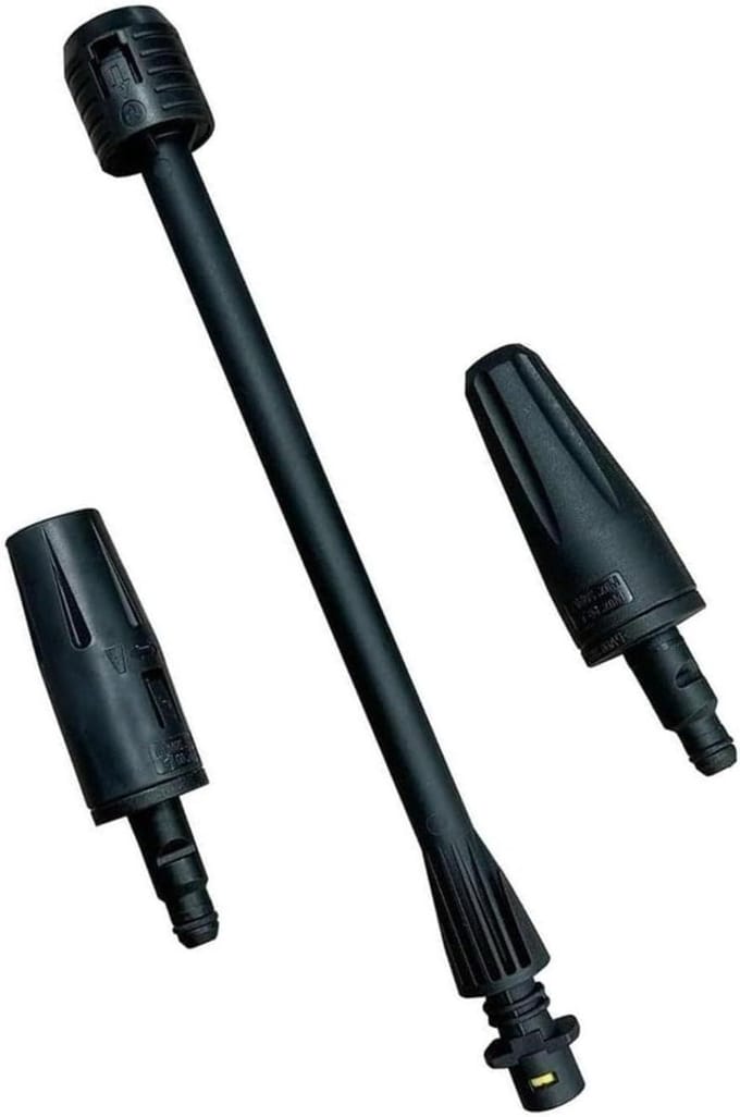 Druksproeier Verlengstuk - Sproeier Lance - Terras Reinigen - Twee Verwisselbare Sproeiers - 45 cm - Zwart