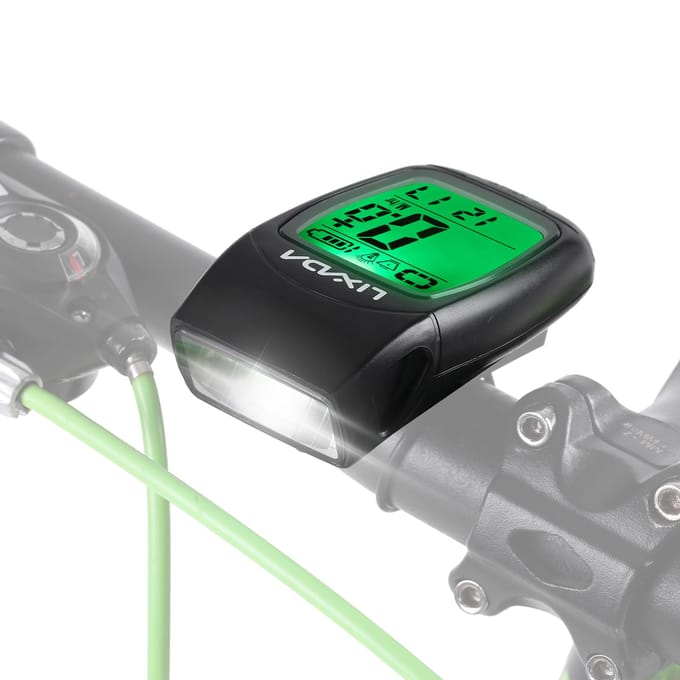 3-in-1 fietscomputer USB oplaadbare draadloze fietscomputer Fietssnelheidsmeter met LED-voorzijde