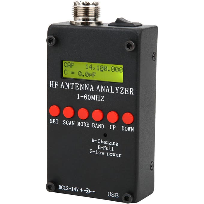 Antenne Analyzer Radio Accessoire Mini60 1?60MHz DC12?14V voor Android APP PC Software