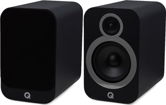 Q Acoustics 3030i Hifi - Boekenplank Luidspreker - Mat Zwart (per paar)