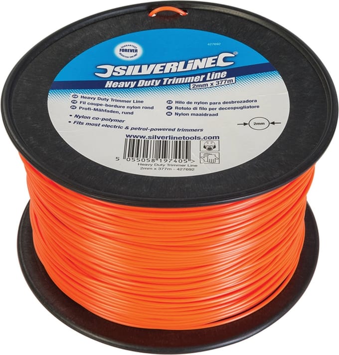 Silverline Nylon maaidraad - 2 mm dikte - 377 meter lengte - Universeel passend