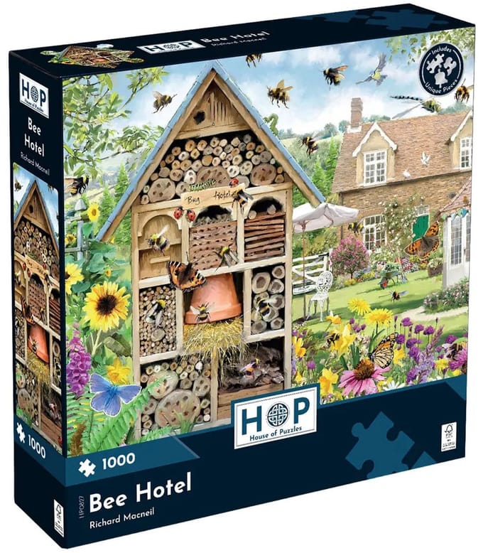 The House of Puzzles Bee Hotel 1000 Piece Puzzle.