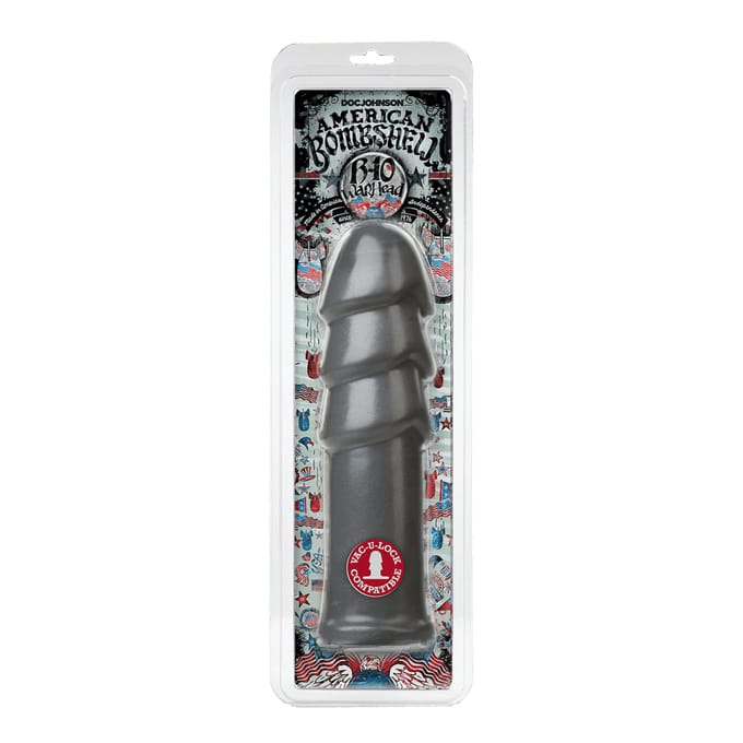 Doc Johnson American BS Buttplug/anaaldildo B-10 Warhead - Gun Metal grijs - 25,65 cm
