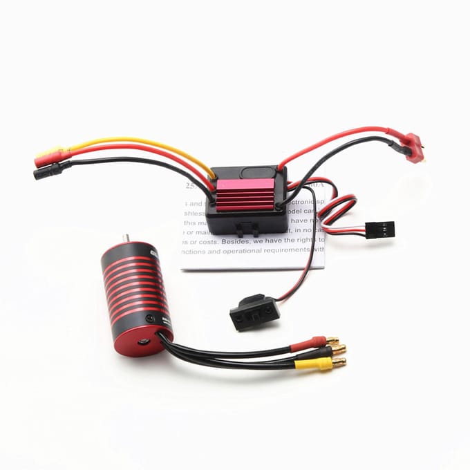 GTSKYTENRC Waterdichte 2838 5800KV borstelloze motor en 35A borstelloze ESC-vervanging voor 1/14 1/16 4700KV