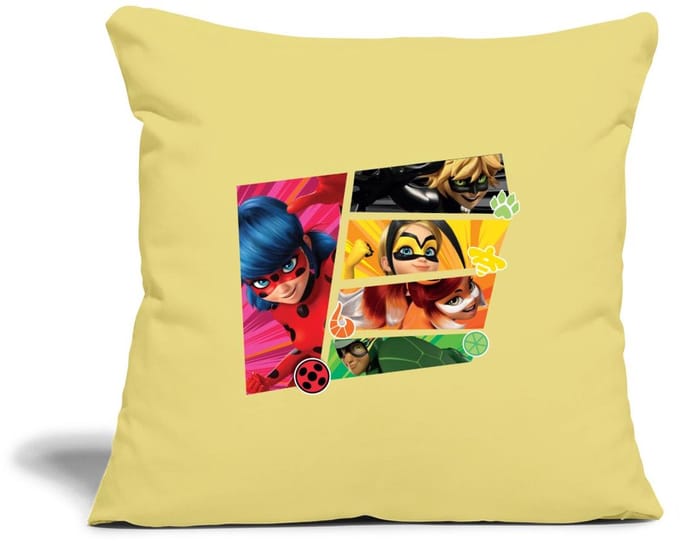 Miraculous Superhelden Ladybug Chat Noir Vesperia Sierkussenhoes, 45 x 45 cm