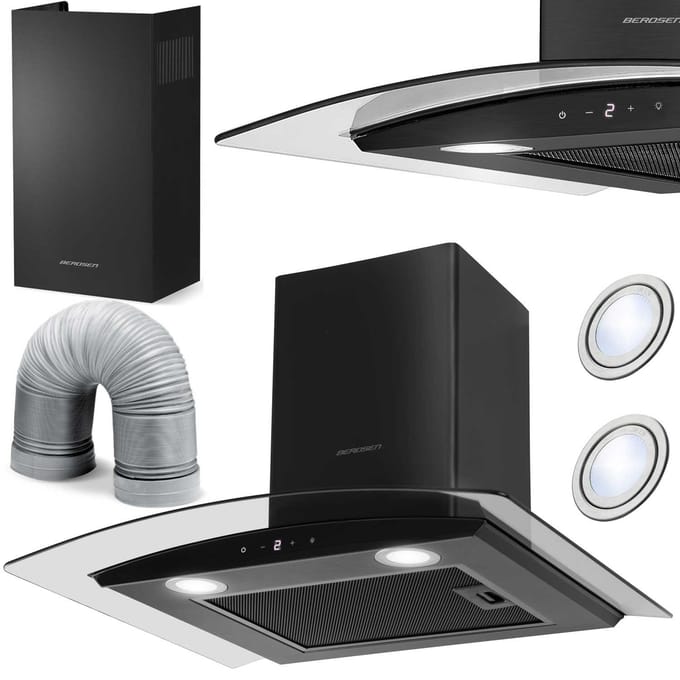 Keuken Afzuigkap 60cm Schoorsteen LED Bt-216 Berdsen