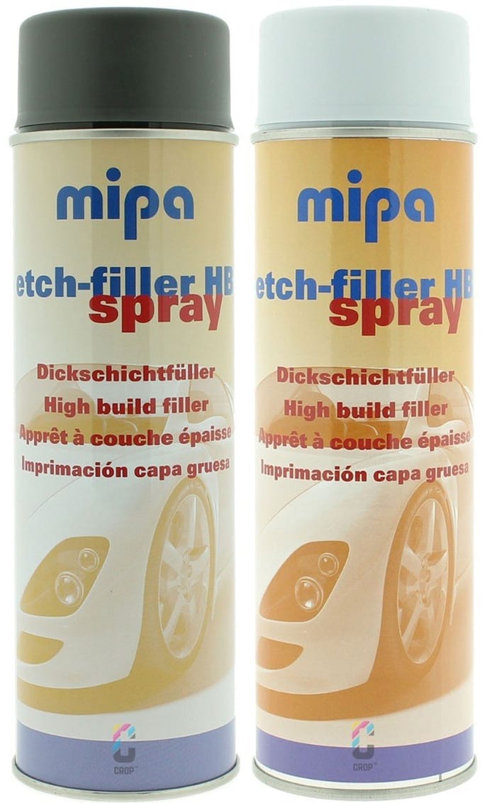 MIPA Etch-Filler HB spuitbus 500ml - DONKERGRIJS