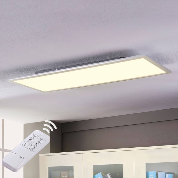 Lindby LED paneel Livel, CCT, 120 cm x 30 cm, afstandsbediening