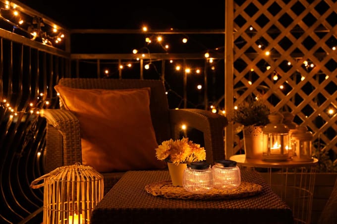 Tafellamp Solar LED Bruin 13 cm - Warm Wit Licht, IP44, Tot 6 Uur Brandduur