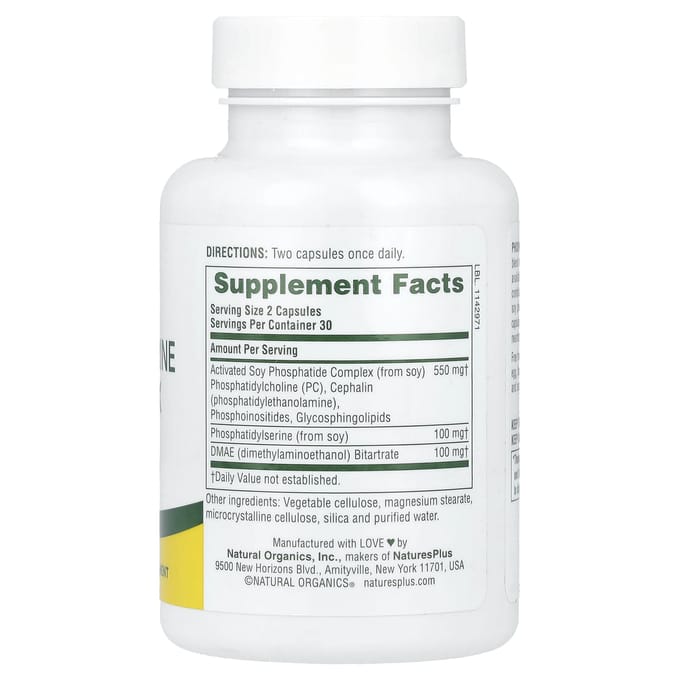 Fosfatidylserine DMAE Complex, 60 Capsules