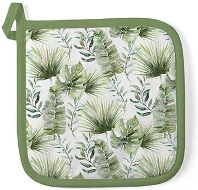 Ambiente Pannenlap Jungle leaves white