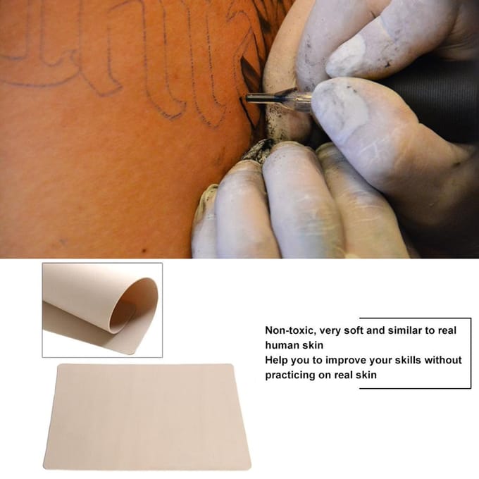 Tattoo oefenhuidvel blanco effen voor tattoo naaldmachine levering gray