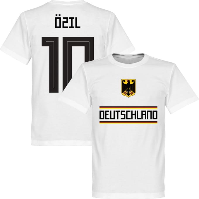 Duitsland Özil Team T-Shirt - Wit - L