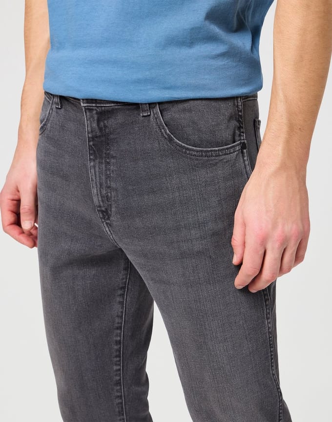 Wrangler - Larston - Heren Slim-fit Jeans - Blackout