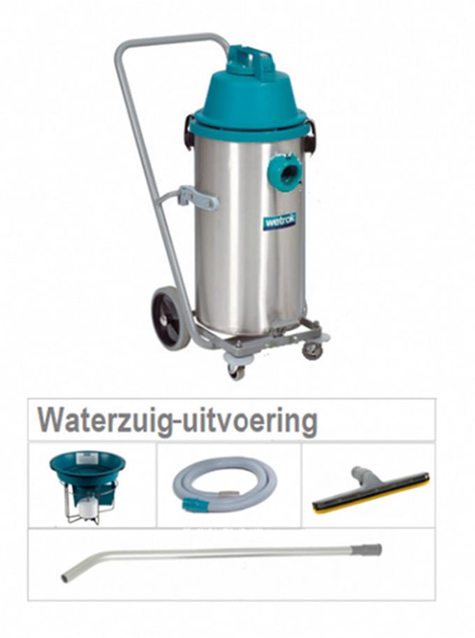 Wetrok Duovac 34 Nat – Professionele Waterzuiger – RVS Ketel – 850W – Industriële Waterzuiger
