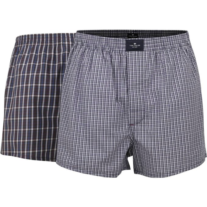 Tom Tailor Boxershorts 2Stuks Pack Geweven Boxershorts
