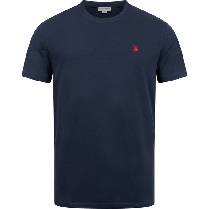 U.S. Polo Assn. heren basic T-shirt van 100% katoen