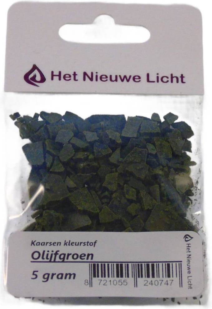 Het Nieuwe Licht ® - Kaarsen kleurstof - OLIJF GROEN - 5 gram