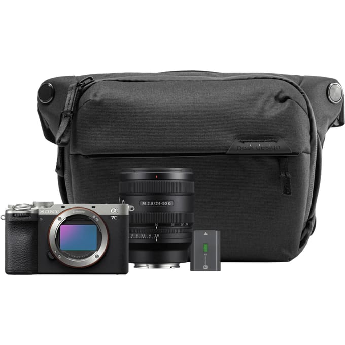 Sony A7C II Zilver Travel Kit