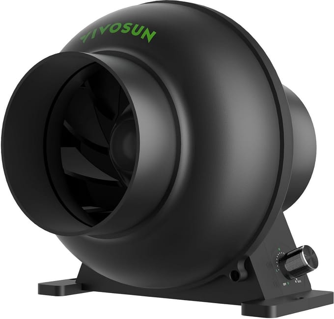 4 Inch Inline Ventilator met Snelheidsregelaar voor Ventilatie
