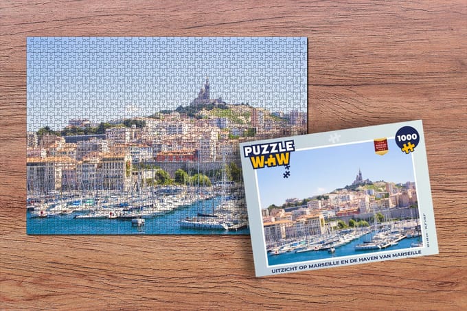 Puzzel Haven - Marseille - Boten - Legpuzzel - Puzzel 1000 stukjes volwassenen