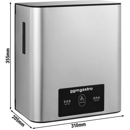GGM Gastro Papierrollenhandtuchspender - mit Sensor - Edelstahl