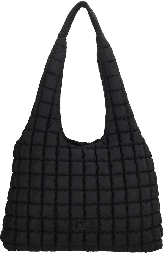 Beagles Valencia Schoudertas - Shopper - Puffy - Nylon - Dames - Zwart