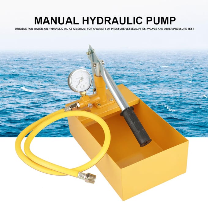 2.5Mpa 25KG Handmatige Hydraulische Waterdruktestpomp Pijpleiding Tester Gereedschap