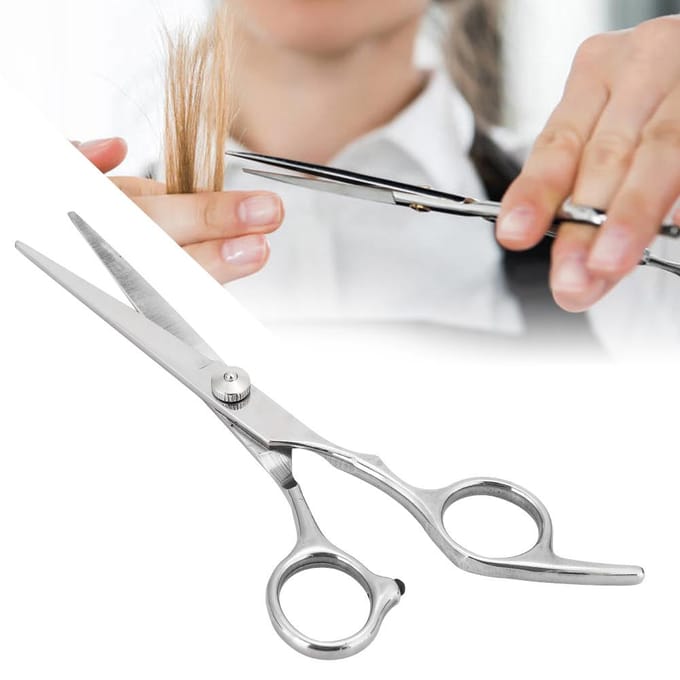 6 Inch Professionele Huishoud Schaar Knippen Uitdunnen Plat Recht Kappersschaar white