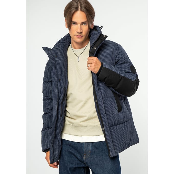 Wittchen Heren Marineblauwe Nylon Donsjas
