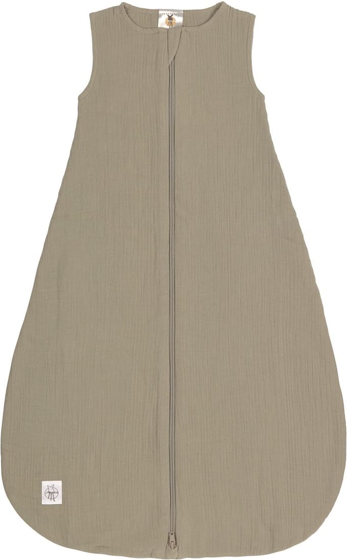 Lässig Babyslaapzak Zomer Muslin GOTS - olive 2-6 mnd maat 62/68