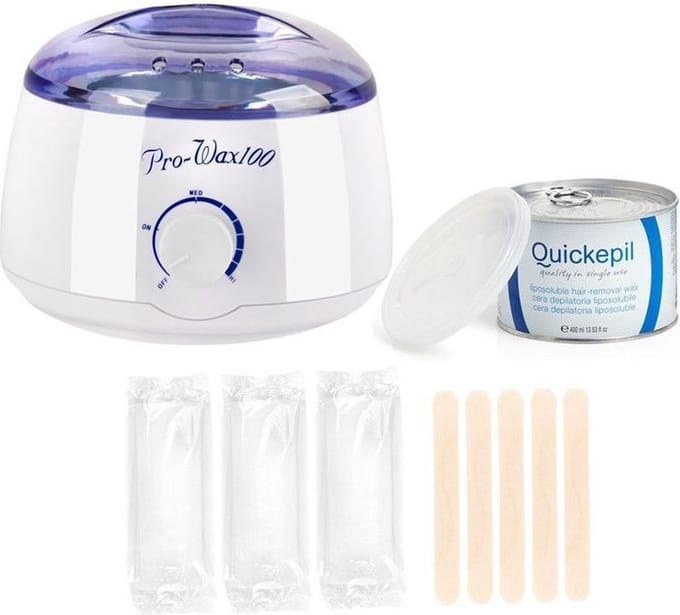 Waxapparaat starterset 100Watt wit/blauw/paars