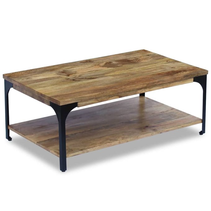 vidaXL - Salontafel - 100x60x38 - cm - mangohout