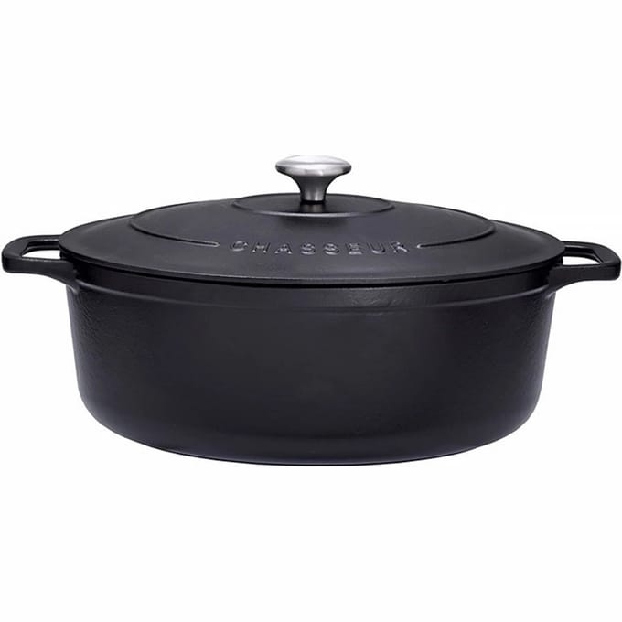 Braadpan Chasseur Ovaal - Zwart - 1 liter