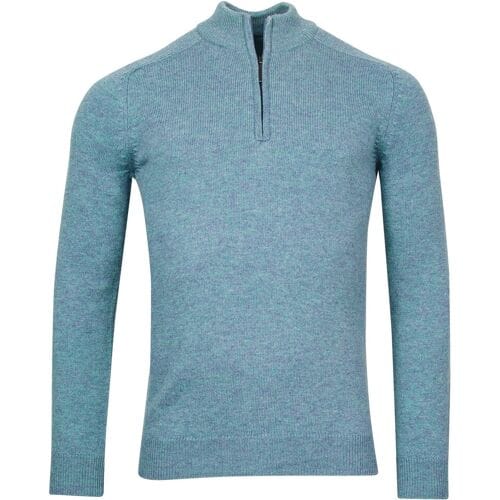 Baileys Trui Half Zip Single Knit Midden Blauw / male