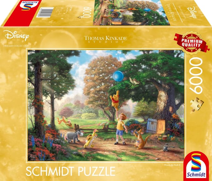 Schmidt - Legpuzzel - Disney, Winnie Pooh - Winnie de Poeh- Thomas Kinkade Studios - 6000 stukjes - Volwassenen - vanaf 14 jaar
