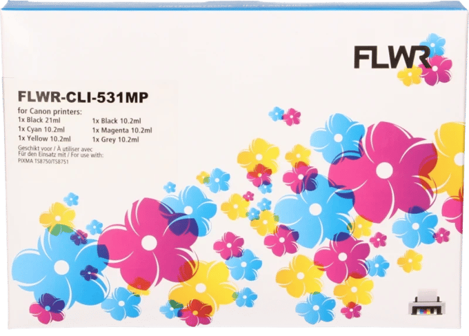 FLWR Canon PGI-530 / CLI-531 Multipack zwart en kleur (Huismerk (compatible))