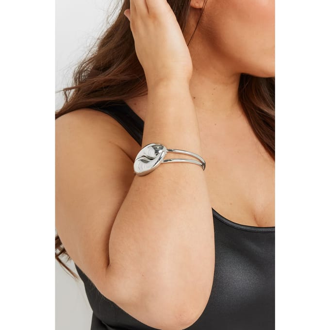 Yours Zilveren Traanvormige Armbandsize One Size