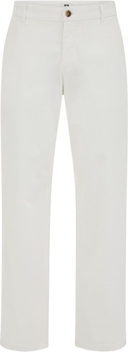 WE Fashion Heren regular fit broek met elastieke broekband