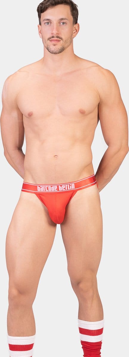 Barcode Berlin Brief Tjure Red - MAAT S - Heren Ondergoed - Slip voor Man - Mannen Brief