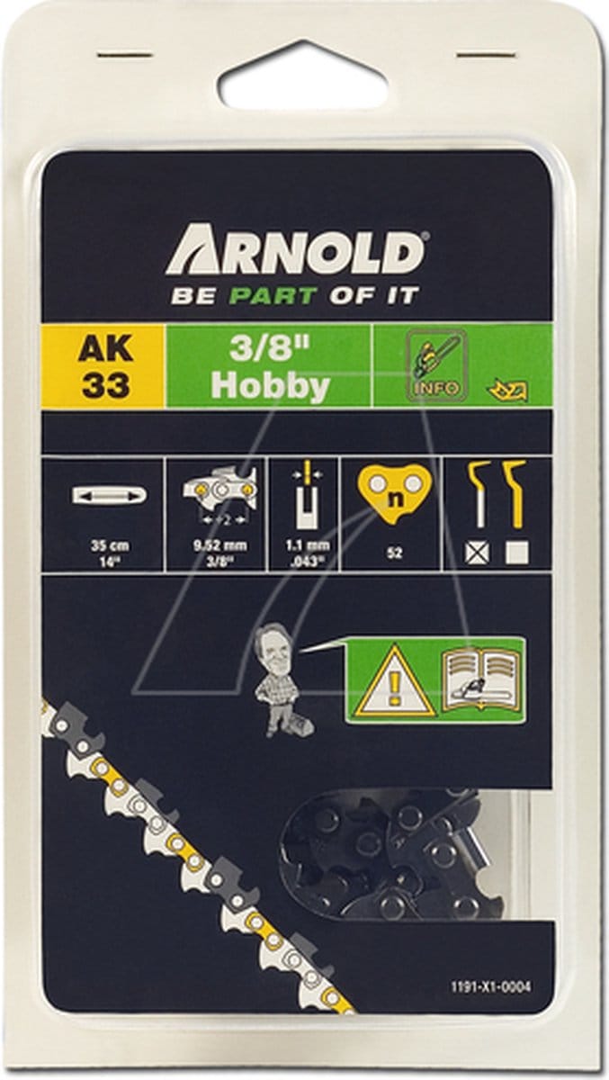 Arnold Zaagketting 1,3 mm 3/8 Hobby 52 schakels